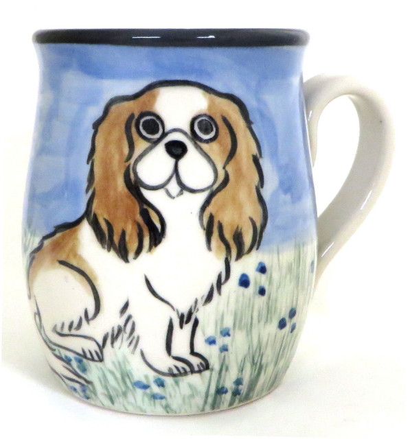 Japanese Chin Brown and White - Deluxe Mug - Click Image to Close
